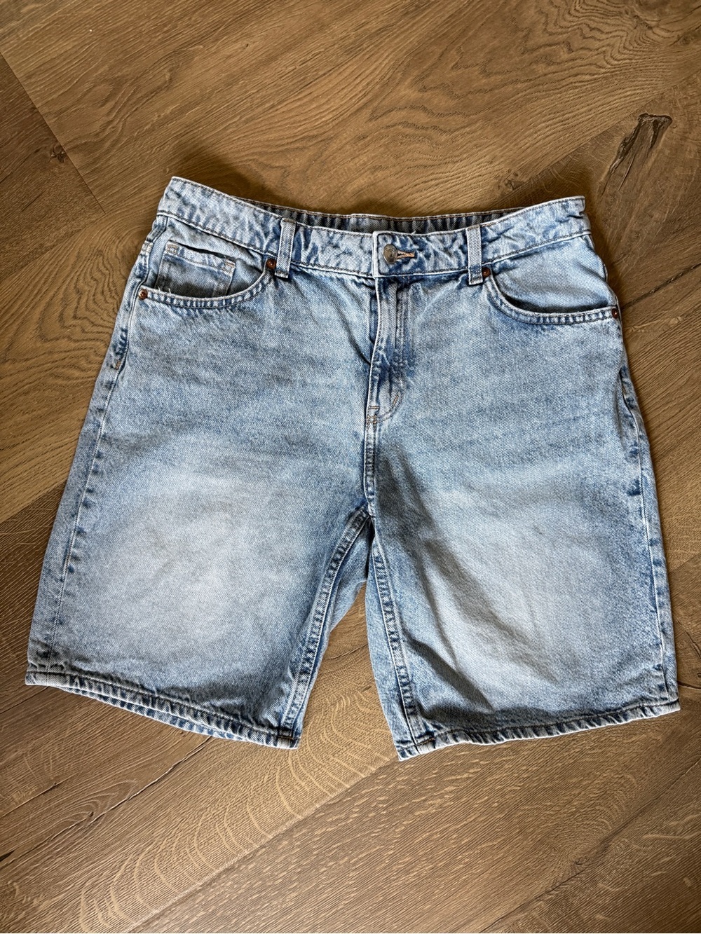 H&M Light Blue Denim Jean Shorts